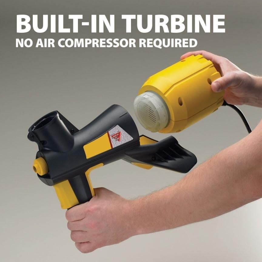 Electric Handheld Texture Paint Sprayer Yellow Assembly Hardware - Diamond Home USA