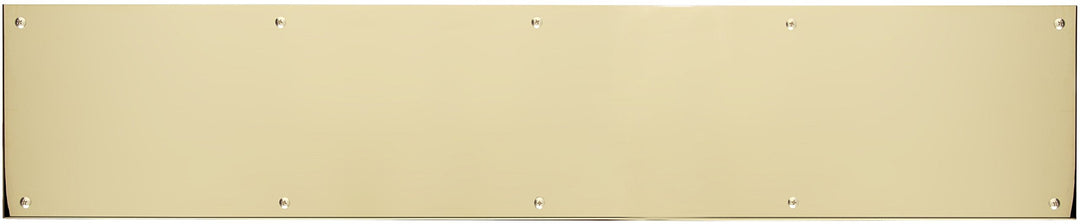 BRASS Accents A09-P0840-628 8" x 40" Polished Brass-Aluminum Kick Plate Screw