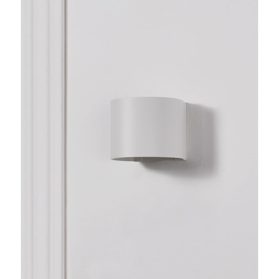 Wall Sconce Small White Modern Contemporary Bulbs Included - Diamond Home USA