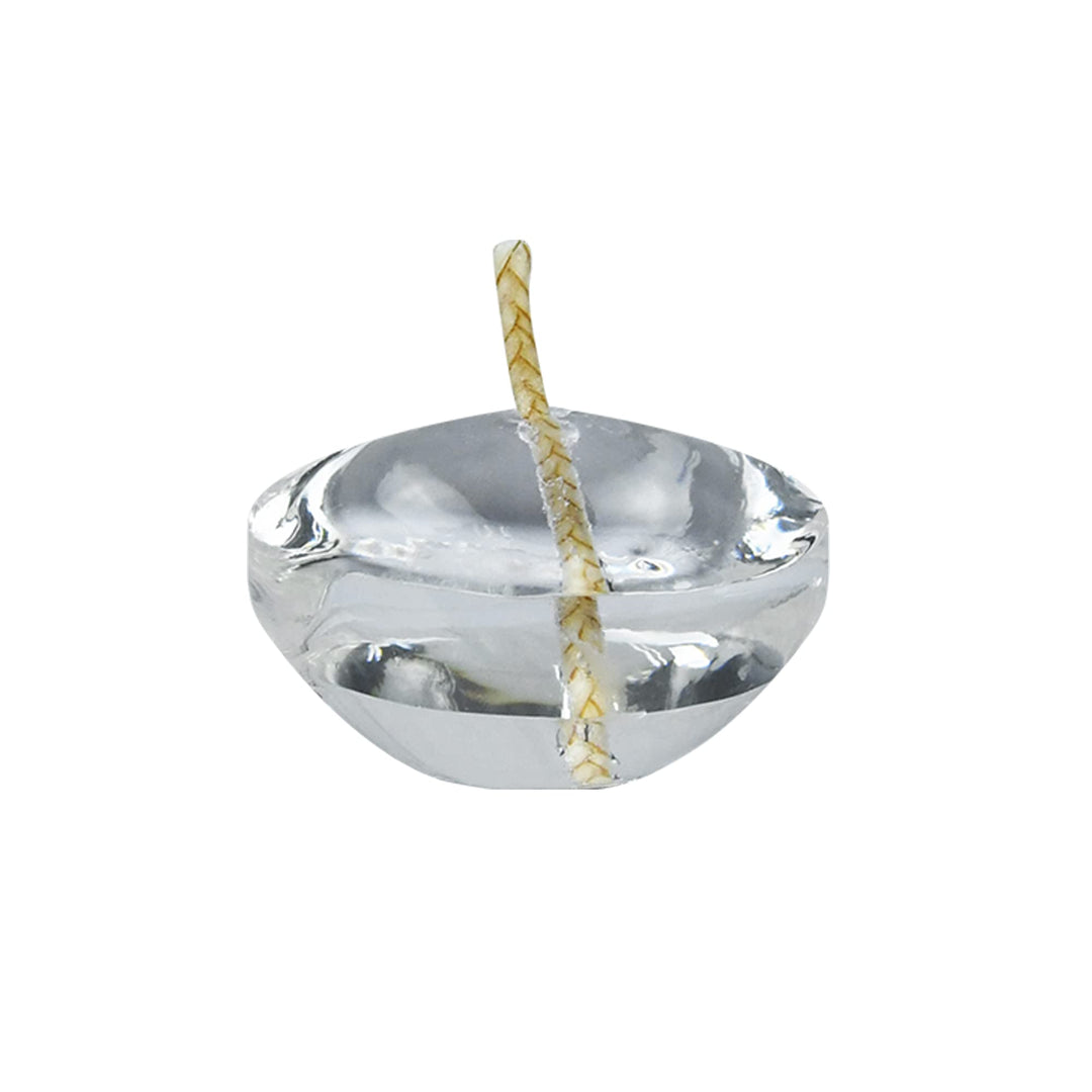 Zest Candle 12-Piece Floating Candles 1.75-Inch Clear Gel Clear / White