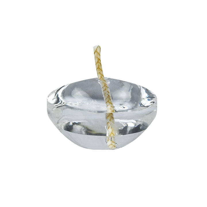 Zest Candle 12-Piece Floating Candles 1.75-Inch Clear Gel Clear / White