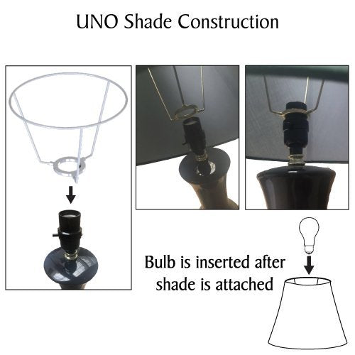 Aspen Creative 58703 Transitional Hardback Empire ape UNO Construction Lamp - Diamond Home USA