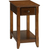 Acme Bertie 1-Drawer Wooden End Table with Bottom Shelf in Walnut