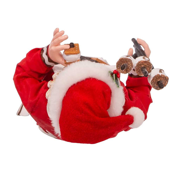 Kurt Adler 10.5-Inch Fabriché S'Mores Santa - Diamond Home USA