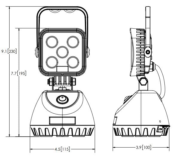 ECCO EW246-NA LED Light Flood Beam Magnetic Rechargeable includes AC Adapter - Diamond Home USA