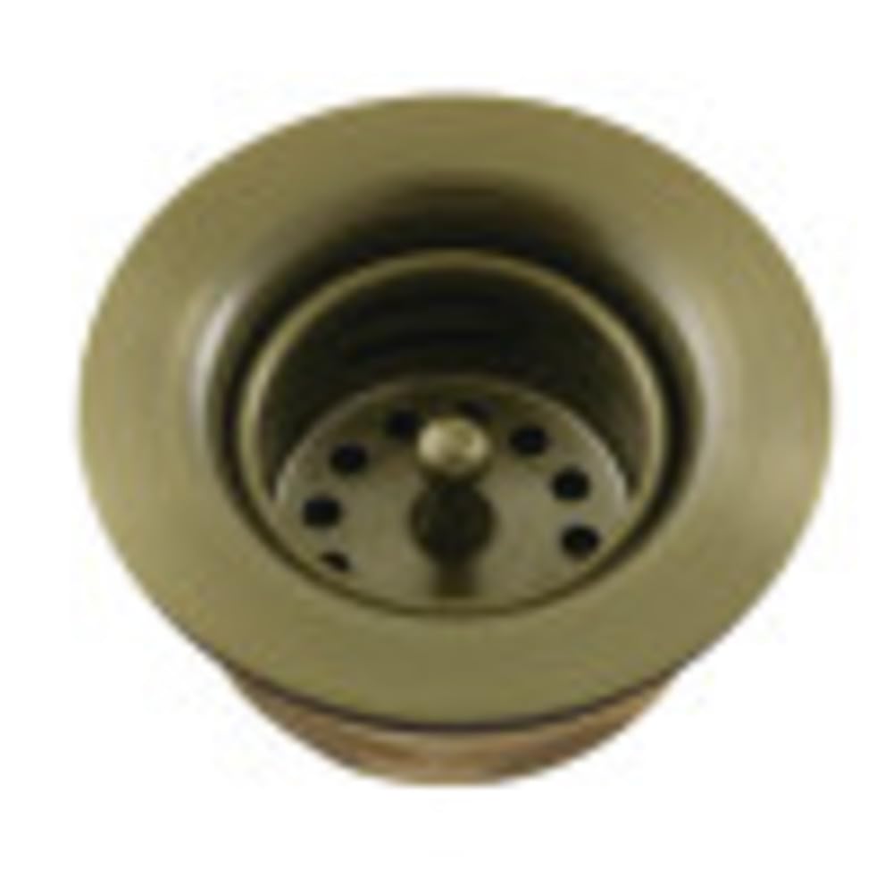 Kingston Brass K461BAB Tacoma Bar Sink Basket Strainer Antique Brass