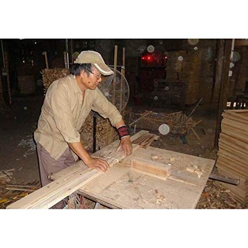 Handmade 6' Canvas Absinthe Room Divider Orange Wood - Diamond Home USA