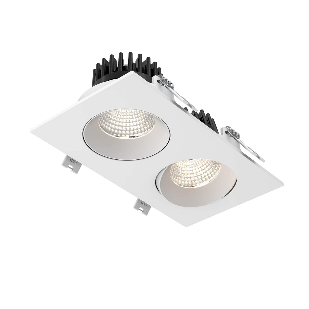 Revolve Duo 3.5 Inch Regressed Gimbal Downlight White