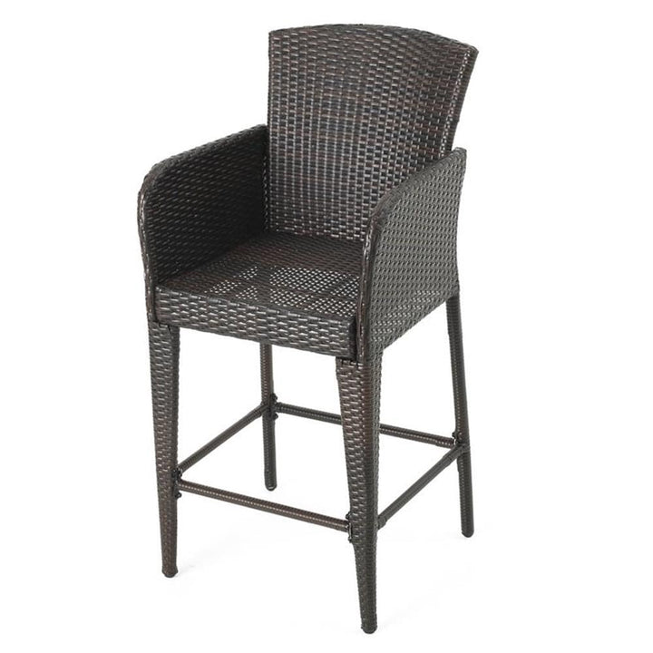 Christopher Knight Home Anaya Wicker Bar Stool 45" Multibrown - Diamond Home USA
