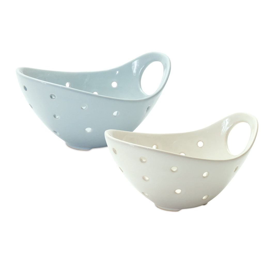 Ceramic Colander (Set of 4) Multi Color Mid-Century Modern 4 Piece Dishwasher