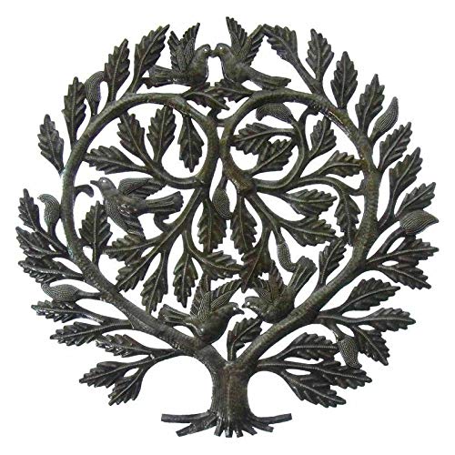 Metal Tree of Life Decor Lovers Heart Hanging Spiritual Art Inspirational