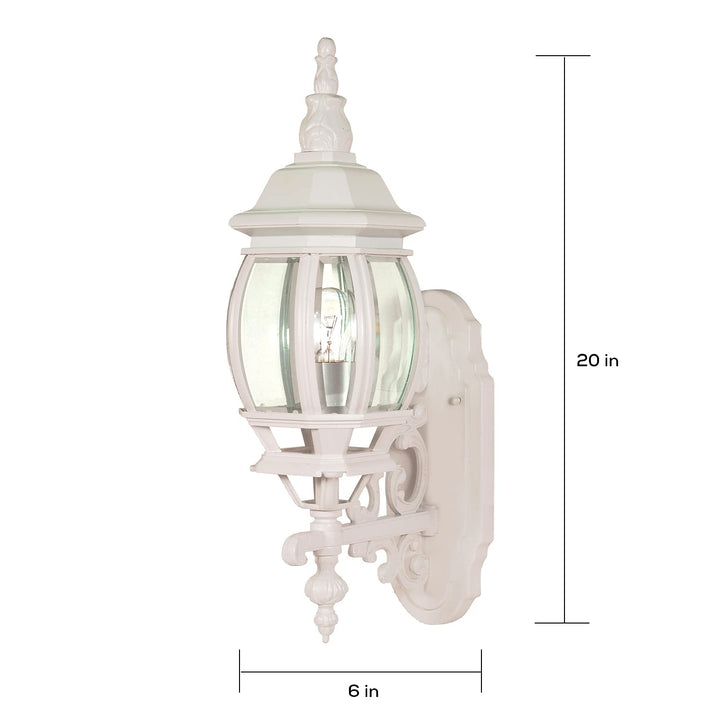 Nuvo 60/885 One Light Outdoor Wall Mount Medium White - Diamond Home USA
