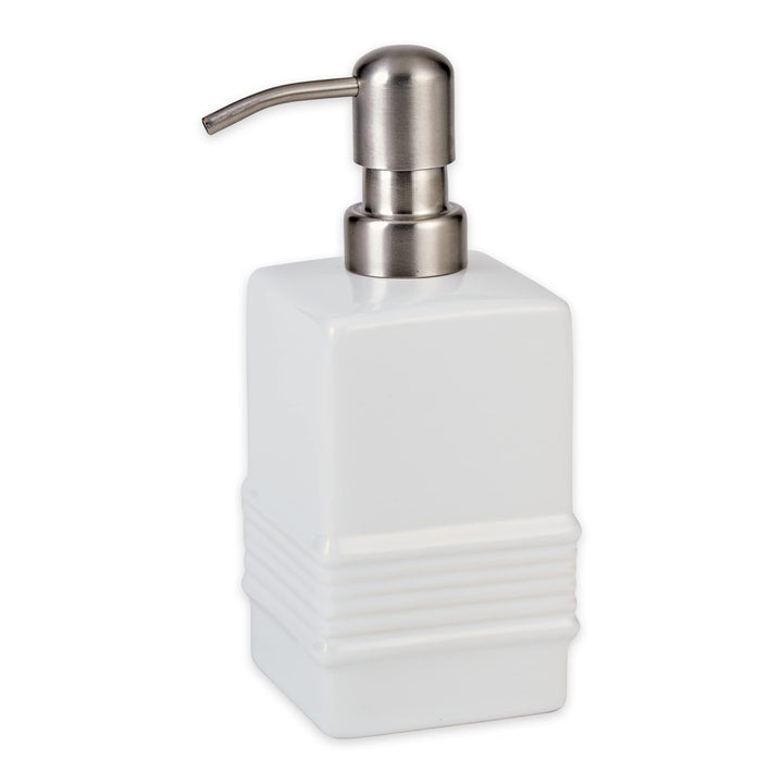RSVP International Stoneware Soap Dispenser Collection Decorative Countertop for