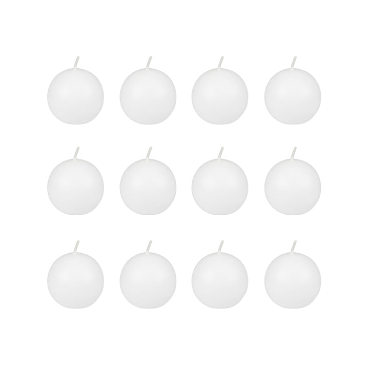 Zest Candle CBZ-003 12-Piece Ball Candles 2-Inch Count