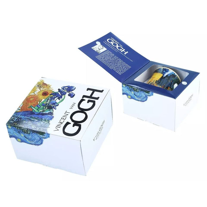The Cafe Terrace At Night V.gogh Porcelain Mug In A Gift Box Multi Color - Diamond Home USA