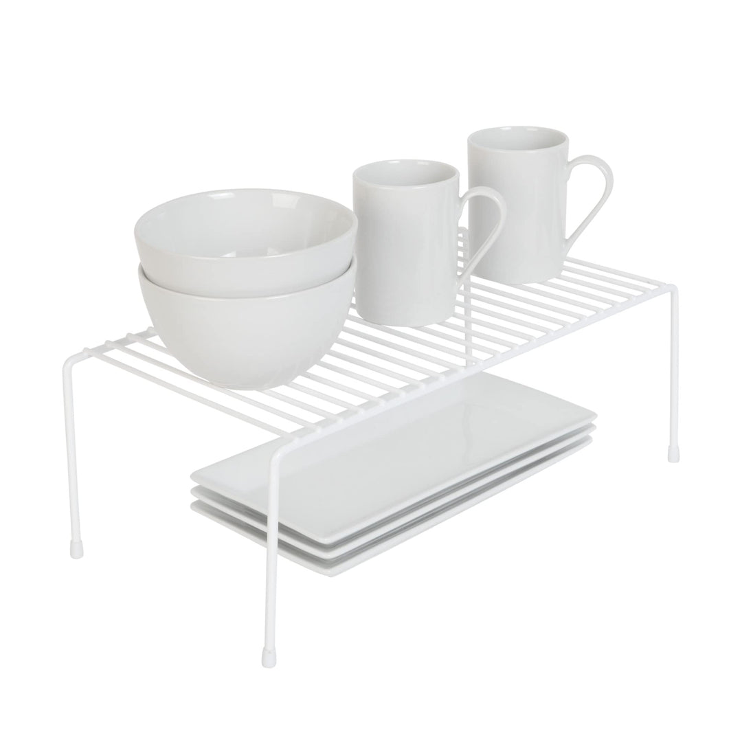Smart Design Classic Storage Shelf - Medium (8.5 x 13.25 in.) White -Steel