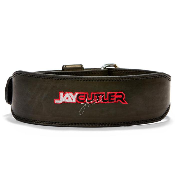 Leather Jay Cutler Signature Belt in Black Size: Medium (31" - 36")