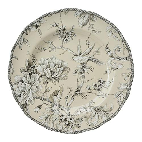 Antique White 16 Piece Dinnerware Set Floral Porcelain Pieces - Diamond Home USA