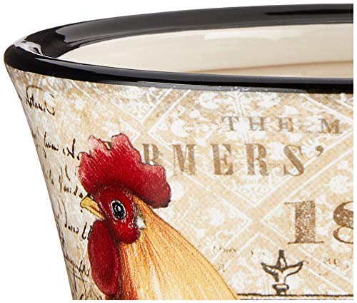 Certified International 23656 Gilded Rooster Canister Set (3 Piece) One Size - Diamond Home USA
