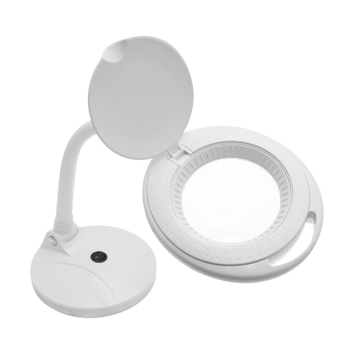 Aven-26507 OptiVue 5-Diopter [2.25x] LED Magnification Desk Lamp - White - Diamond Home USA