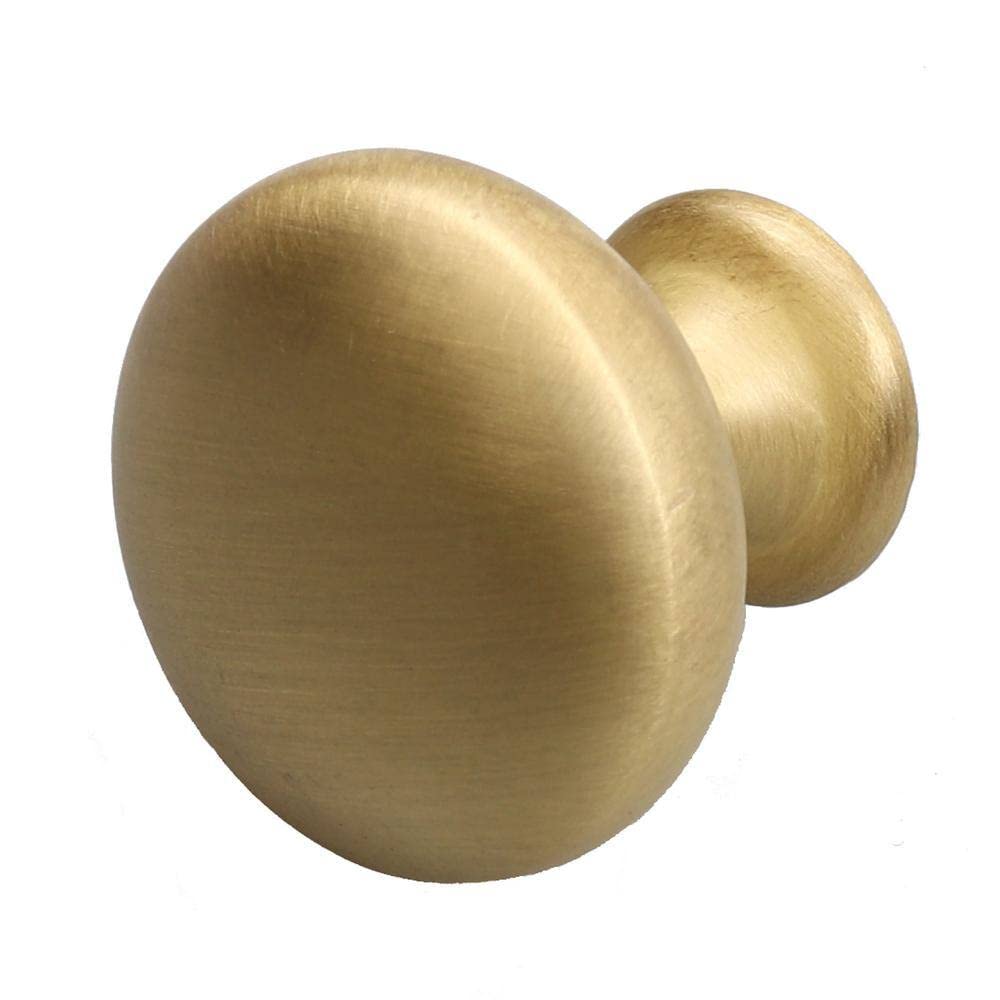 GlideRite 1.125-inch Satin Gold Round Cabinet Knobs (Pack of 10) - Diamond Home USA