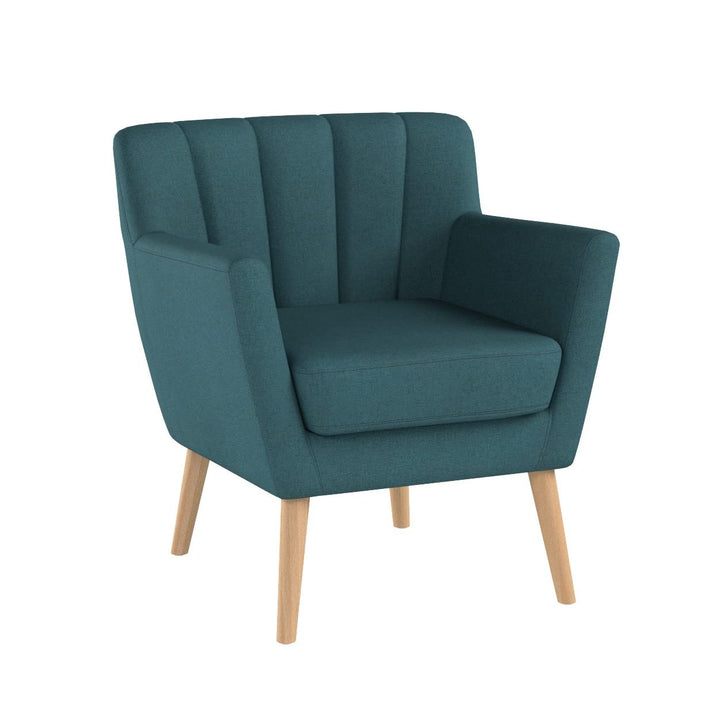 Christopher Knight Home Merel Mid Century Modern Fabric Club Chair 28.30" W x Teal