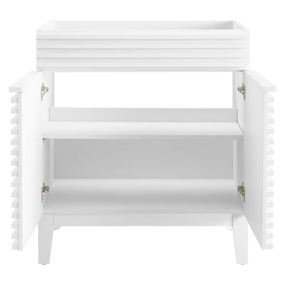 Modway Render 30" Bathroom Vanity in White-Sink Basin Not Included 30 Inch - Diamond Home USA