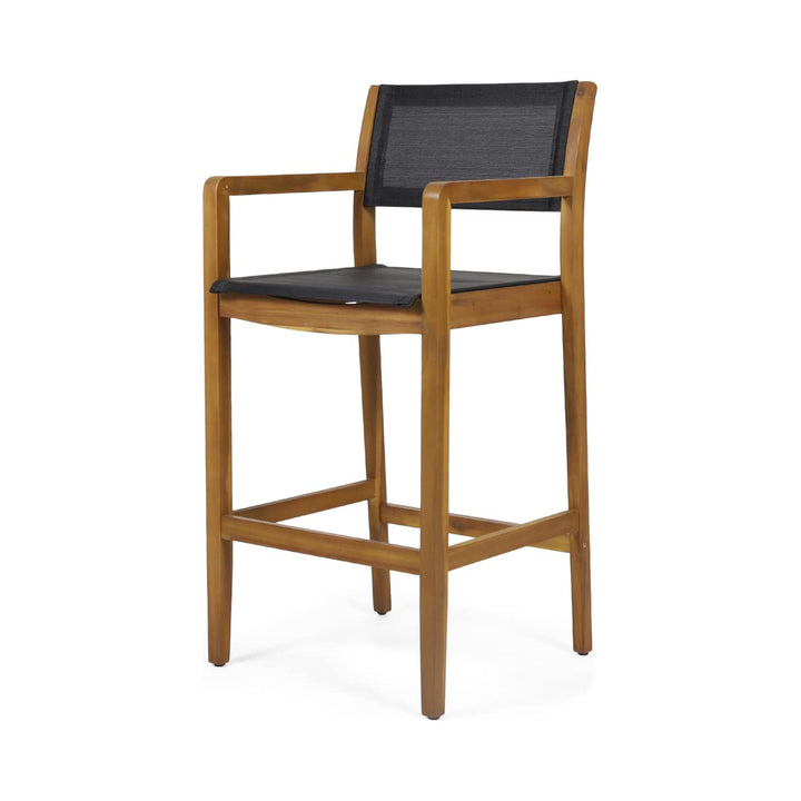 Christopher Knight Home Calista Acacia Wood Barstools with Outdoor Mesh (Set - Diamond Home USA