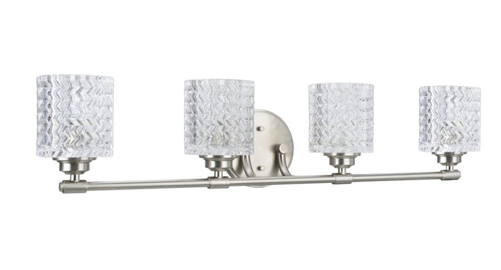 Aspen Creative 62059 Four-Light Metal Bathroom Vanity Wall Light Fixture 31 1/2" - Diamond Home USA