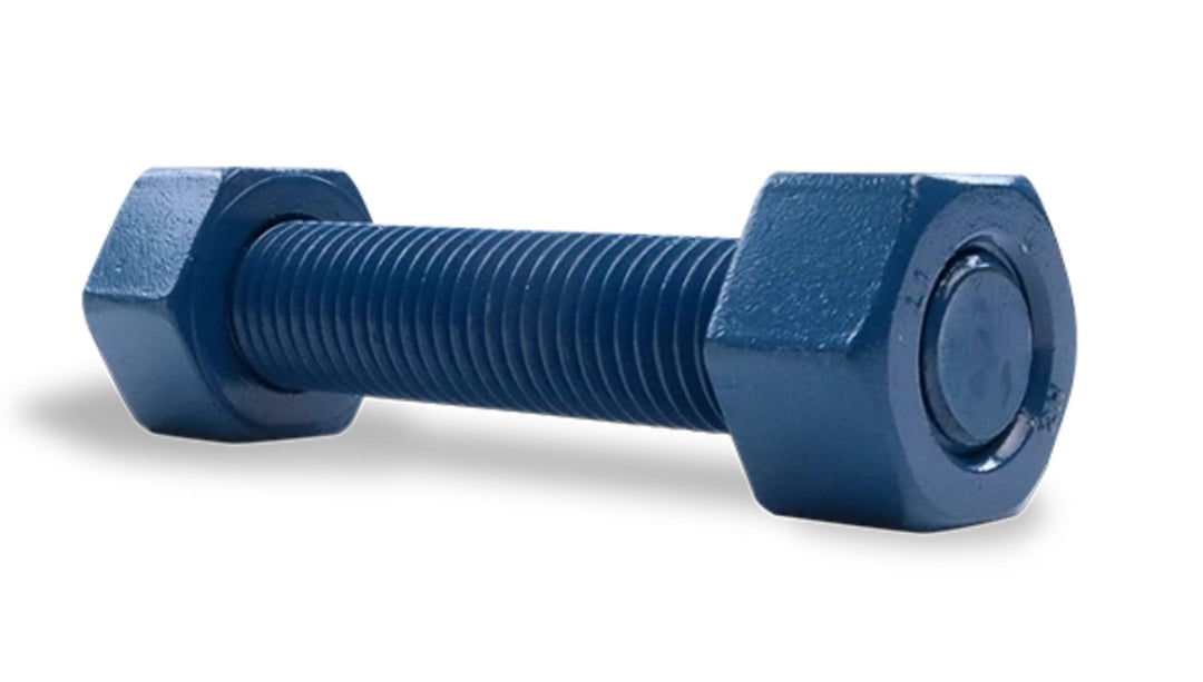 3/4" - 10 Thread Size 6-1/4" Long B7 Blue PTFE Coated Threaded Rods with HH Nuts