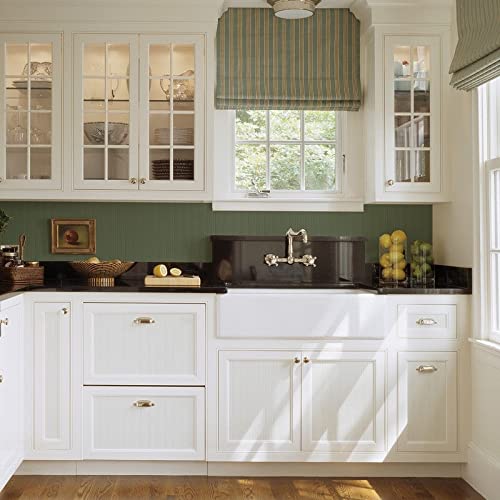 Paintable Wood Panel Wallpaper 20.5in X White Modern Contemporary Vinyl Washable - Diamond Home USA