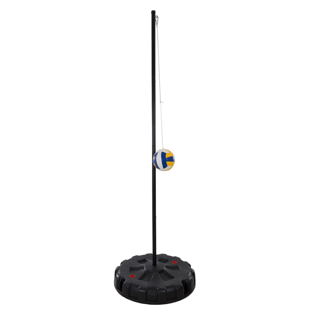 Hey! Play! Portable Tetherball Complete Outdoor Game Set with Base Ball Pump
