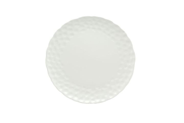 Red Vanilla Marble Salad Plate Set of 6 8.25"