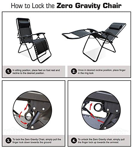 Caravan Sports 80009000172 Infinity Zero Gravity Chair-2 Pack One Size Burgundy - Diamond Home USA