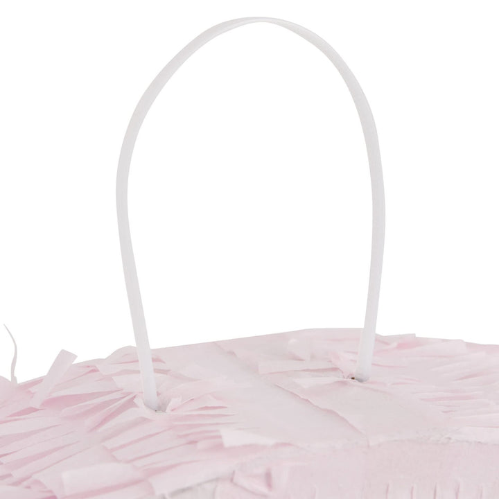 Small Pink and Gold Foil Number 8 Pinata for Kids 8th Birthday Party Decorations - Diamond Home USA