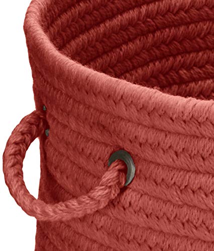 Colonial Mills WL11 18 by 18 by 12-Inch Bristol Storage Basket Rosewood - Diamond Home USA