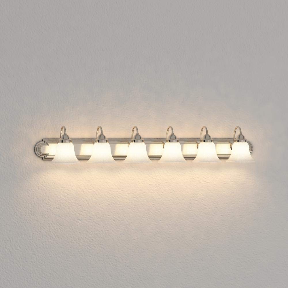 Volume Lighting V1346-33 Vanity Fixture 6-Light 48" Brushed Nickel - Diamond Home USA