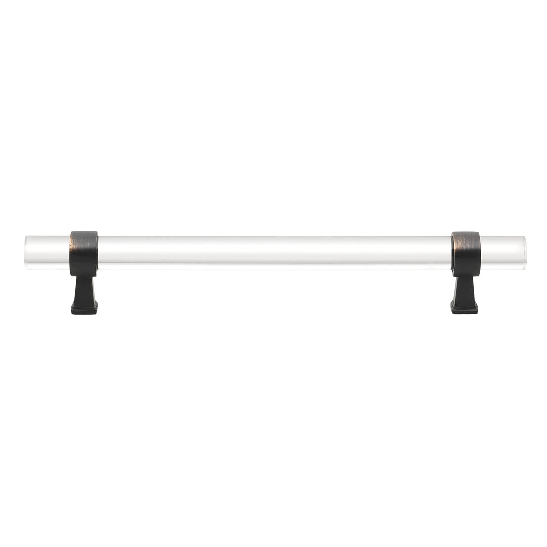 GlideRite Hardware 4718-160-ORB 6-5/16 in. CC Clear Acrylic Cabinet Drawer Pulls