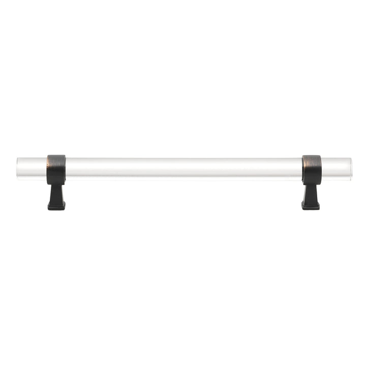 GlideRite Hardware 4718-160-ORB 6-5/16 in. CC Clear Acrylic Cabinet Drawer Pulls