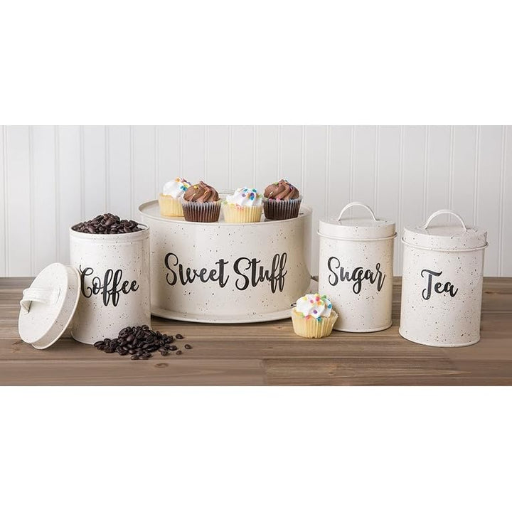 Metal Dessert Cake Carrier 13.5"l X 13.5"w 7.5"h Beige Black Solid Casual - Diamond Home USA