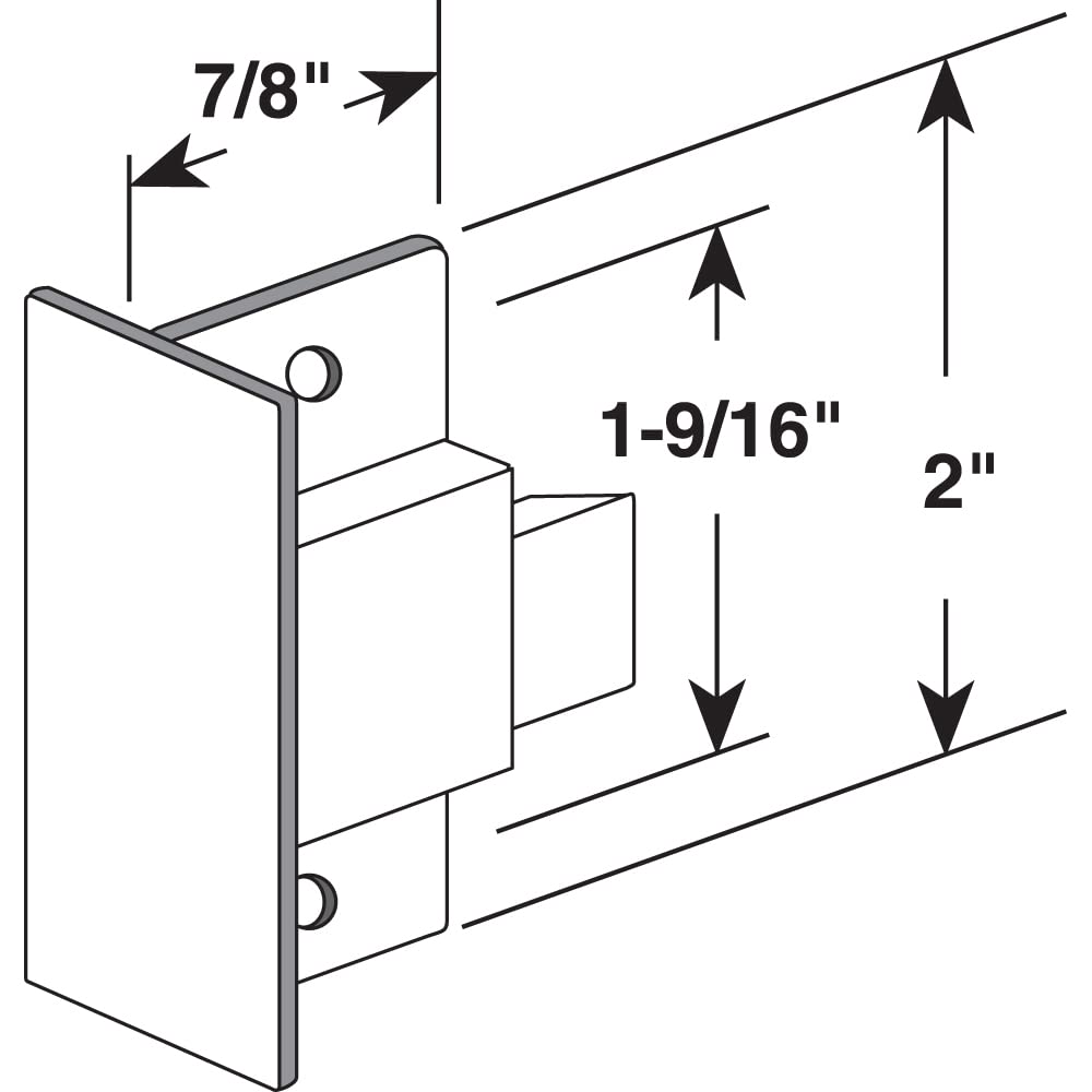 Prime-Line F 2611 (Single Pack) Sliding Pull Window Latch 2 Inch Diecast Black - Diamond Home USA