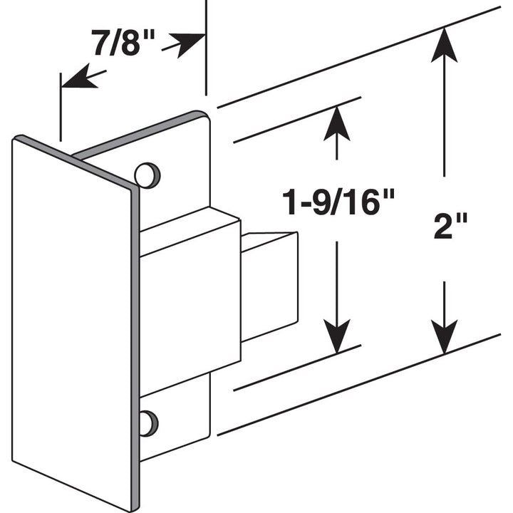 Prime-Line F 2611 (Single Pack) Sliding Pull Window Latch 2 Inch Diecast Black - Diamond Home USA