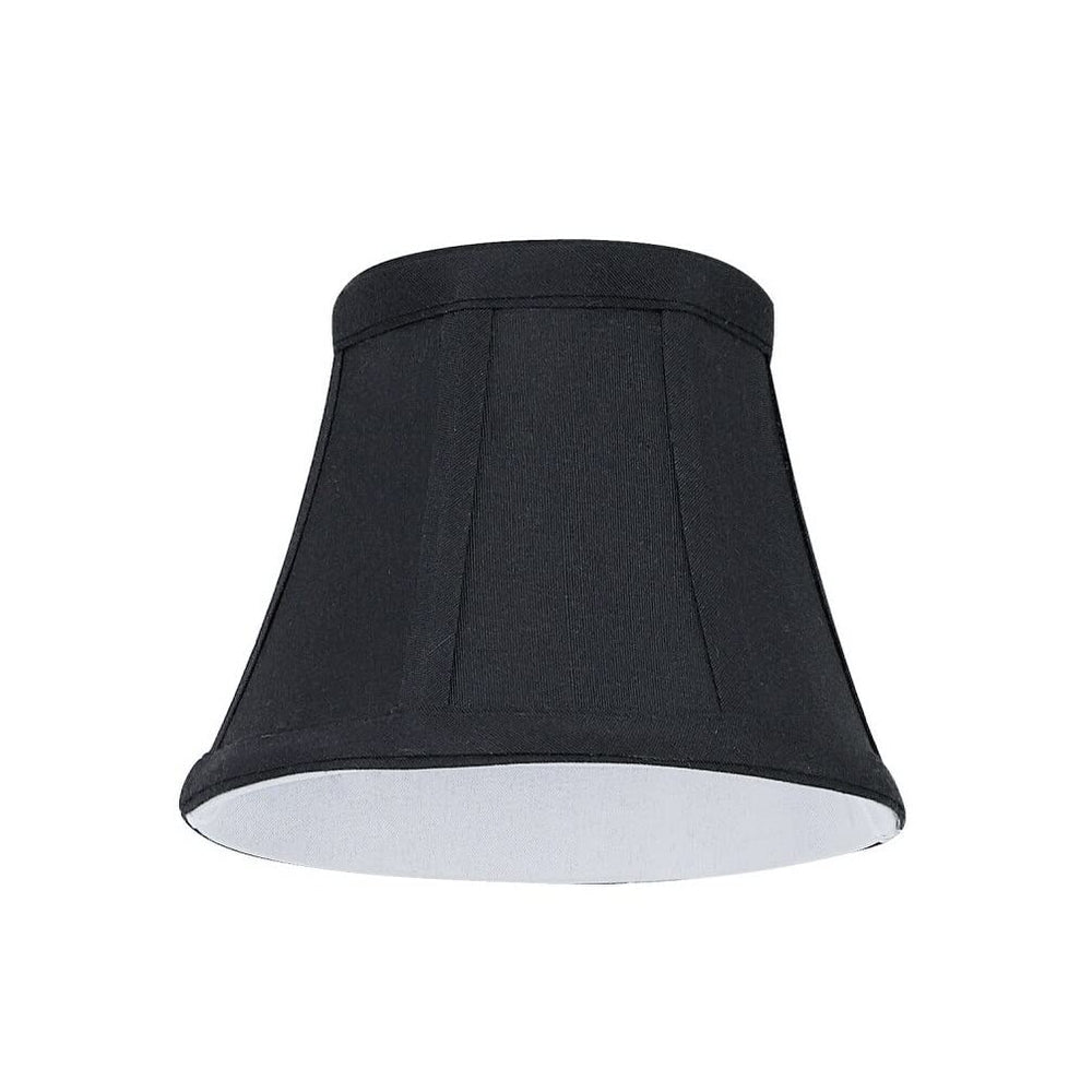 Bell Chandelier Clip-on Lamp Shade (2 Pack) Black (3" X 5" 4") Transitional - Diamond Home USA