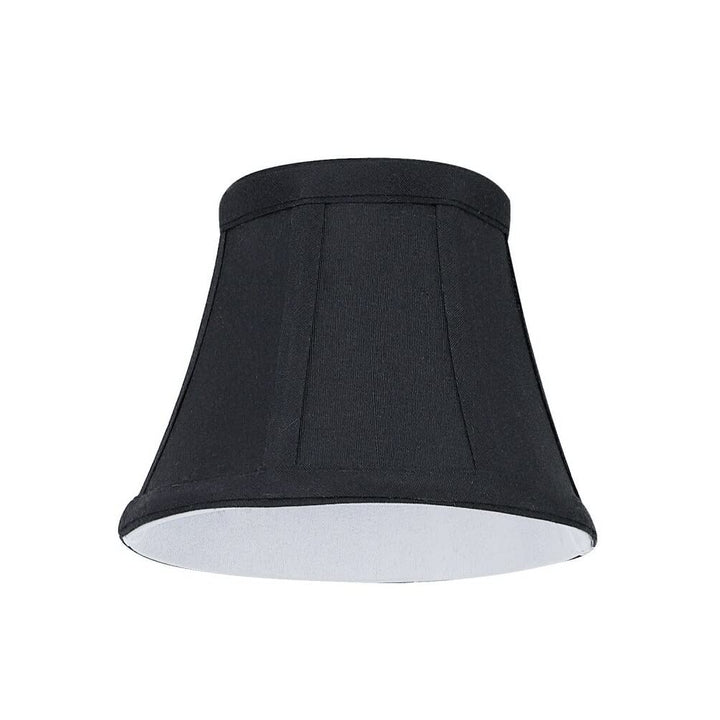 Bell Chandelier Clip-on Lamp Shade (2 Pack) Black (3" X 5" 4") Transitional - Diamond Home USA