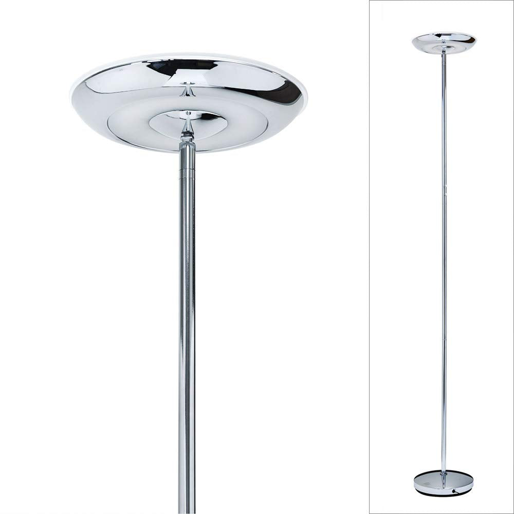 HOMEGLAM UFO High Bright LED Dimmable 20W up and 10W Down Lights Torchiere Floor
