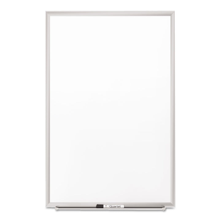 Quartet Magnetic Porcelain Whiteboard 2' x 3' White Board Premium Duramax Silver - Diamond Home USA