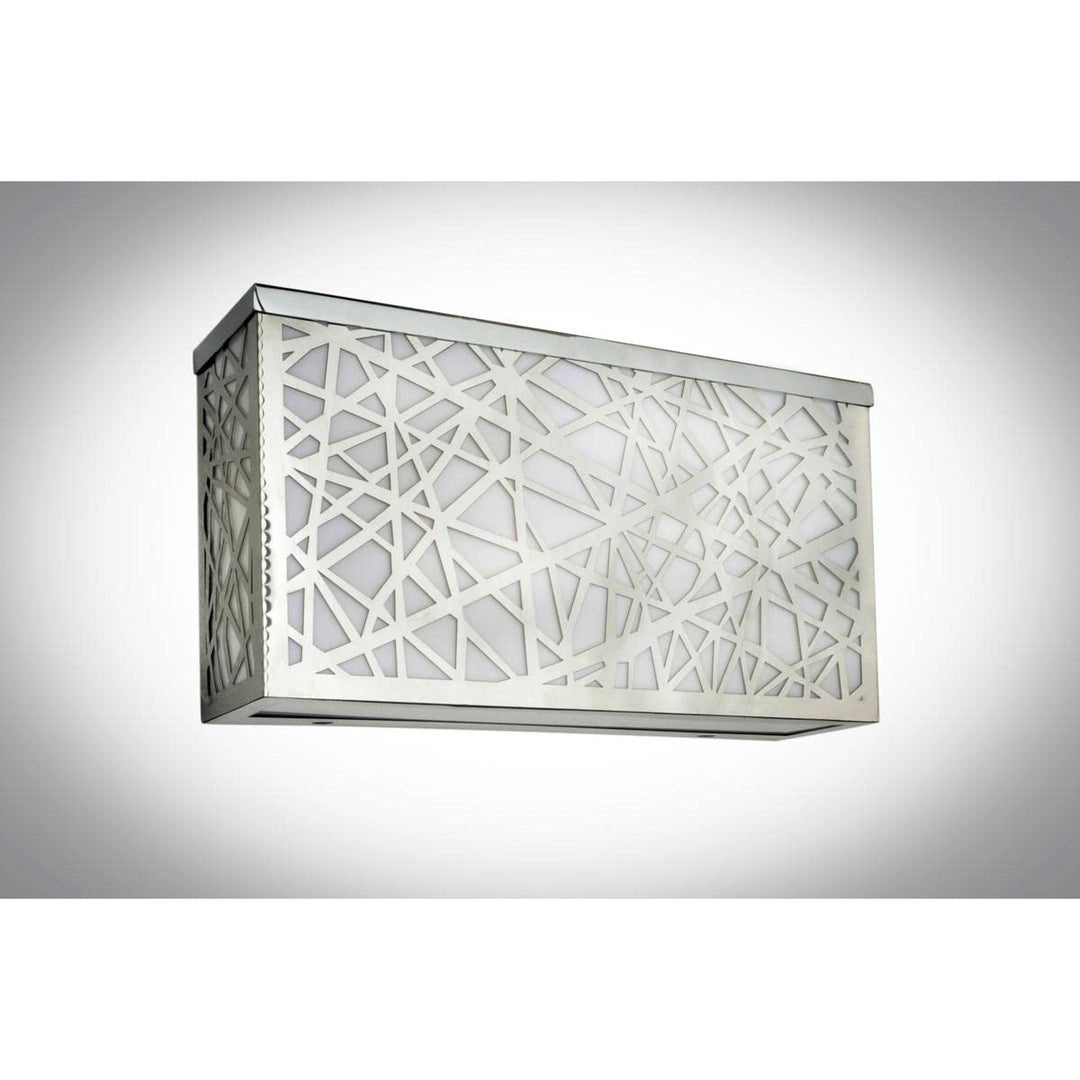 ET2 Inca-24W 4 LED Square Large Outdoor Wall Sconce-12 Inches Wide by 6.5 inches - Diamond Home USA