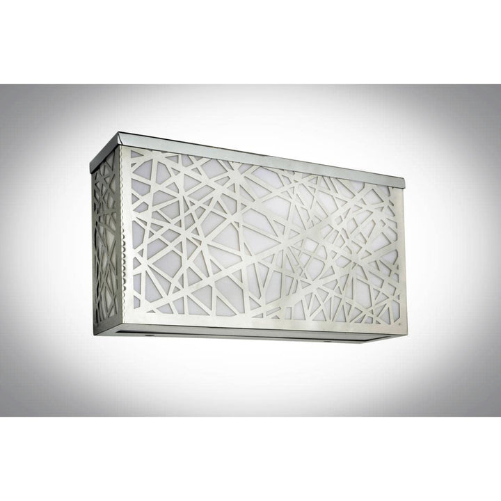 ET2 Inca-24W 4 LED Square Large Outdoor Wall Sconce-12 Inches Wide by 6.5 inches - Diamond Home USA