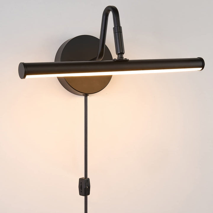 Bathroom Vanity Light Fixtures LED Picture Light Fixture 15 ch Modern Plug Matt Black