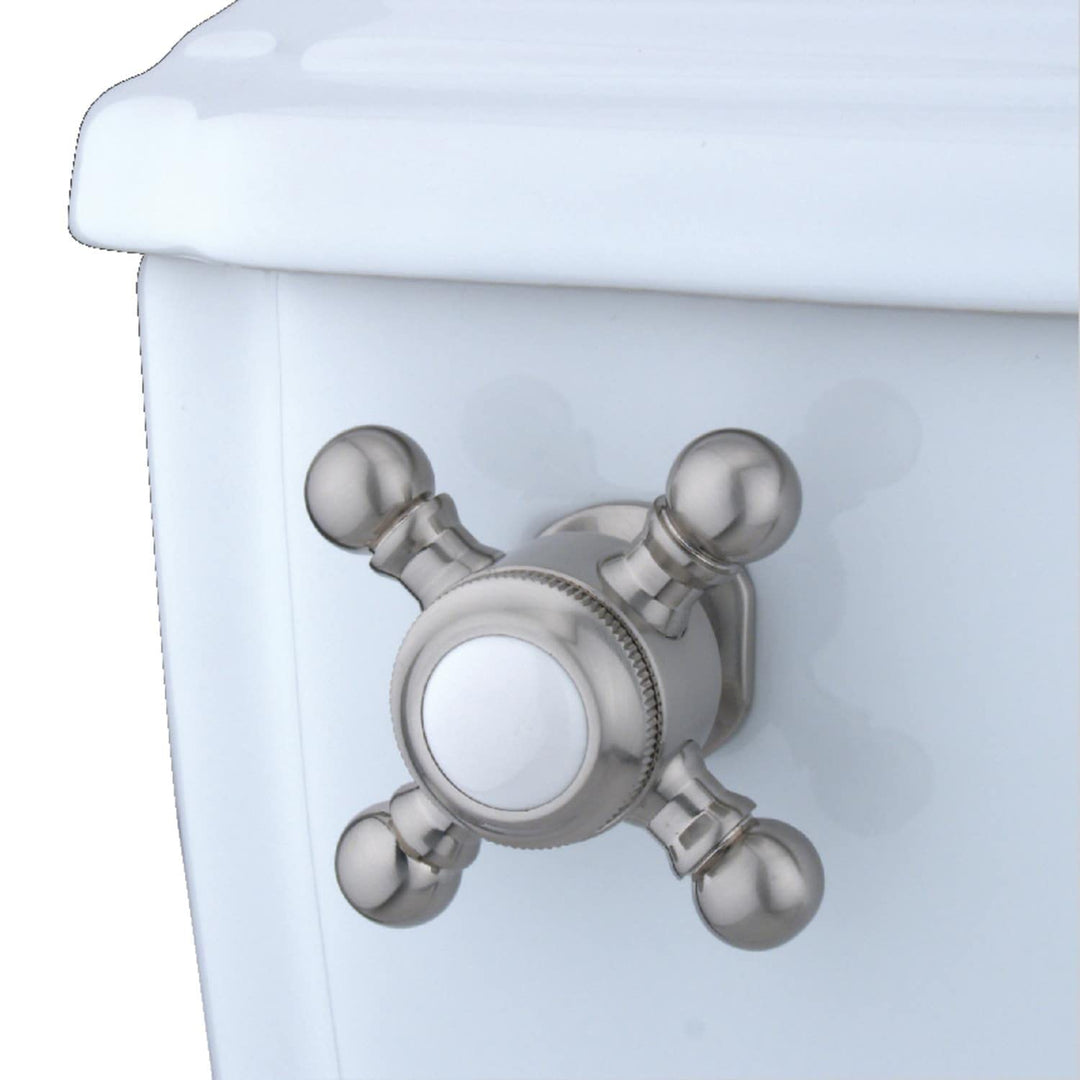 Kingston Brass Buckingham Front Mount Toilet Tank Lever Brushed Nickel
